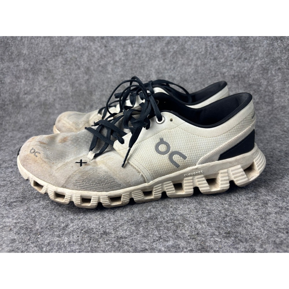 On Cloud X Running Shoes Womens 8.5 White Black CloudTec Trainers 60.98697